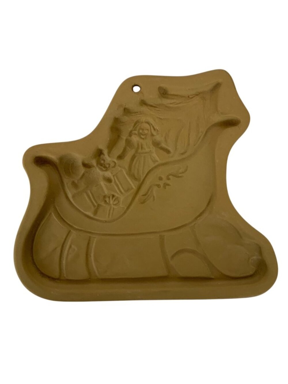 Vintage Brown Bag Cookie Art Sleigh Cookie Mold 1985 for Baking & Collecting
